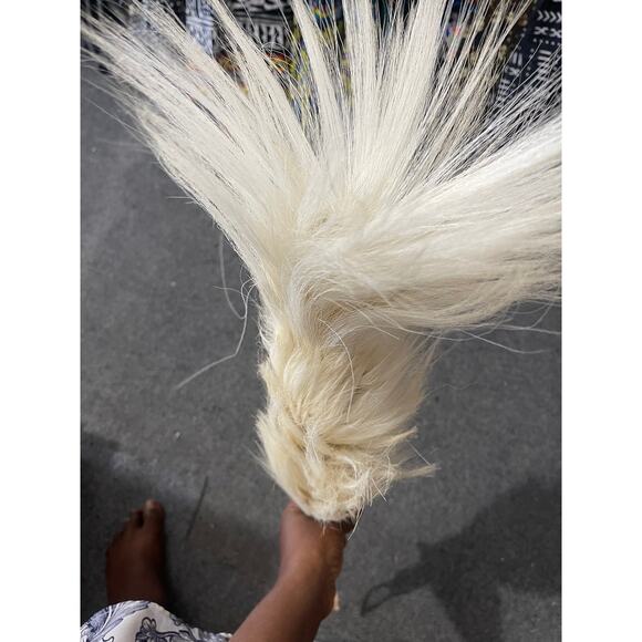 Nigerian horse tail,horse tail for traditional dance,Bridal horse tail accessory - Picture 5 of 5